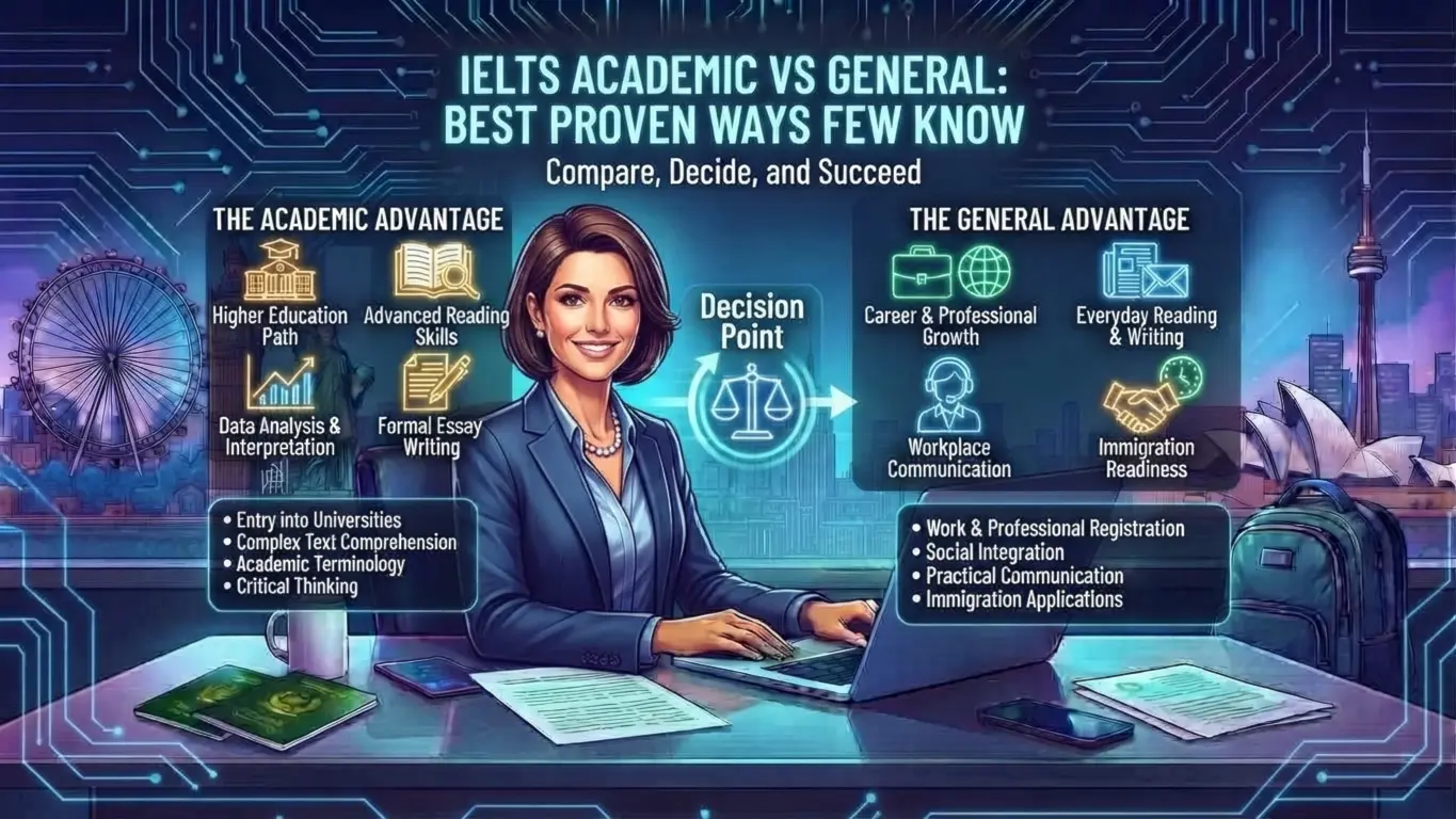 IELTS Academic vs General Training comparison at LingoLab
