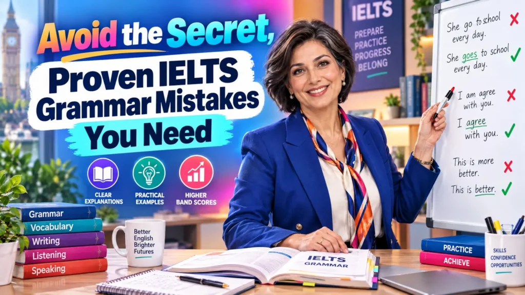 IELTS grammar mistakes at LingoLab Multan