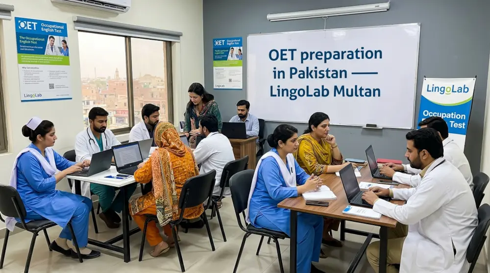 OET preparation in Pakistan — online OET classes to reach the OET score for NMC
