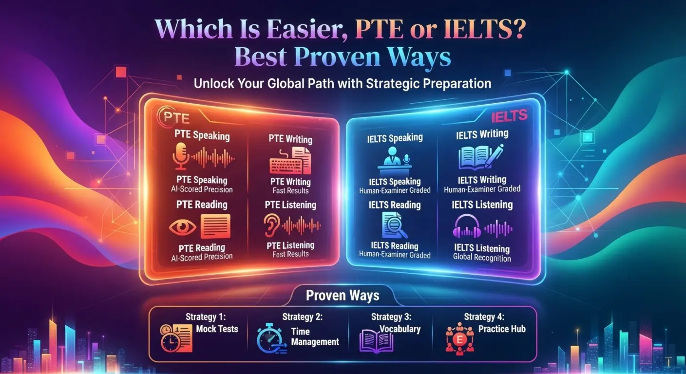 PTE vs IELTS comparison at LingoLab