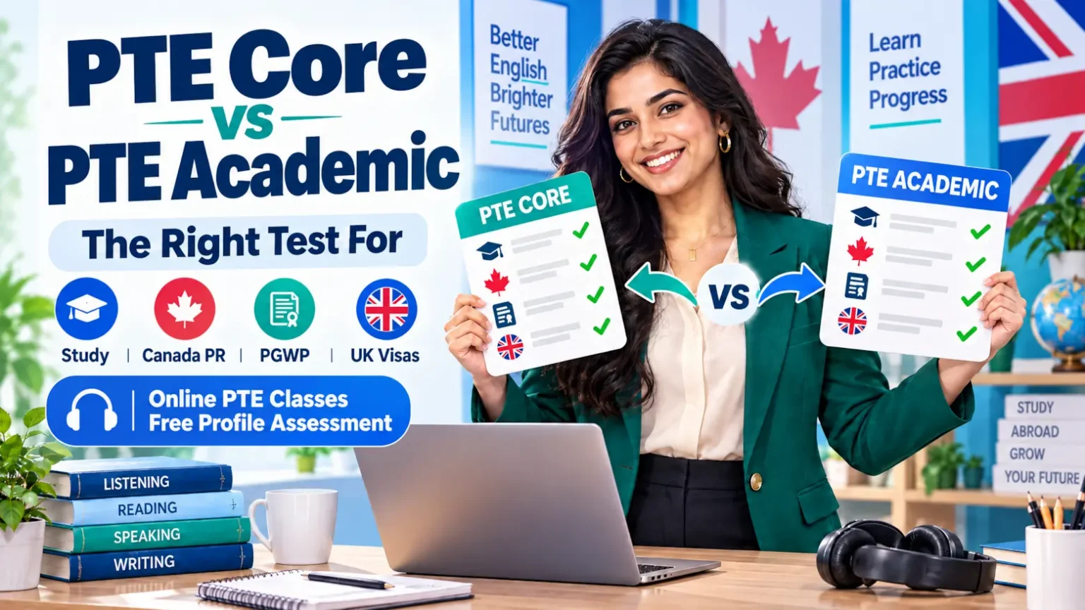 PTE Core vs PTE Academic preparation at LingoLab Multan