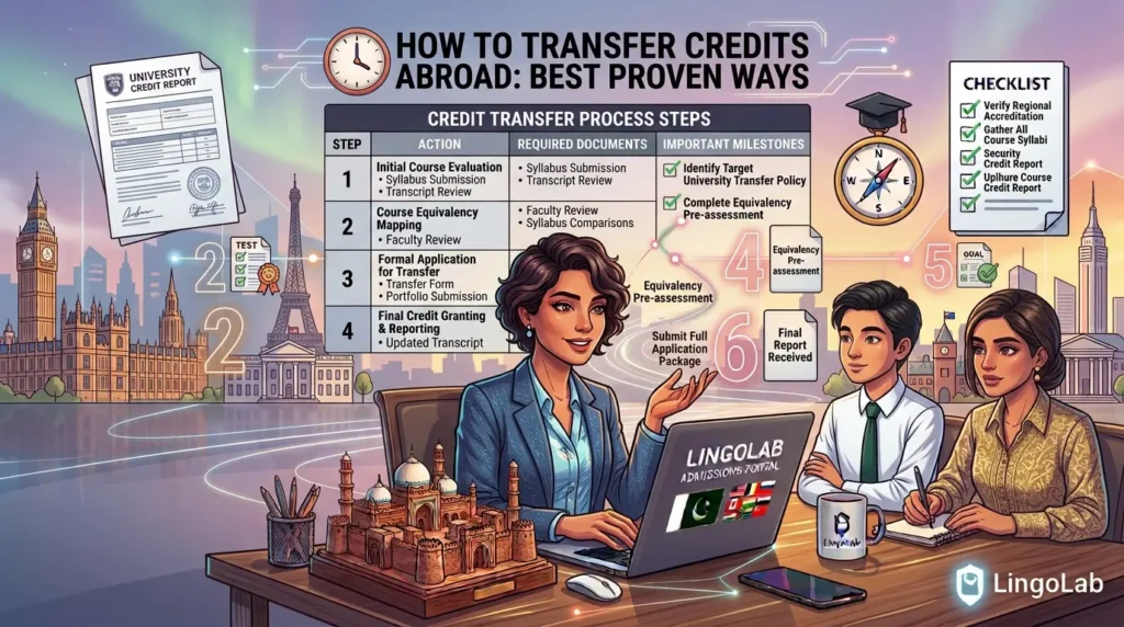 credit transfer from Pakistan to UK and Australia universities — HEC attested transcript check