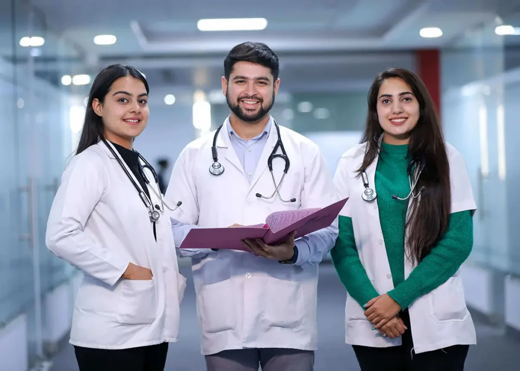 MBBS abroad for Pakistani students — medical students in a university lab